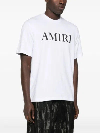 Amiri Oversized White T-shirt With Contrasting Logo Print In White