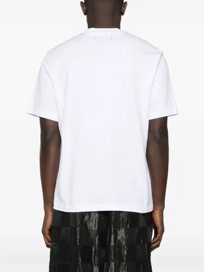 Amiri Oversized White T-shirt With Contrasting Logo Print In White