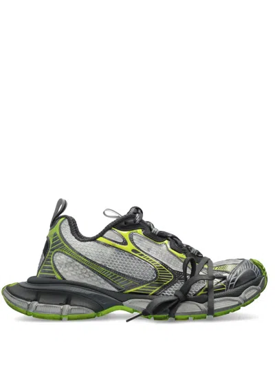 Balenciaga 3xl White/grey/green Coloured Mesh And Polyurethane Sneaker In Multi