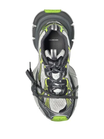 Balenciaga 3xl White/grey/green Coloured Mesh And Polyurethane Sneaker In Multi