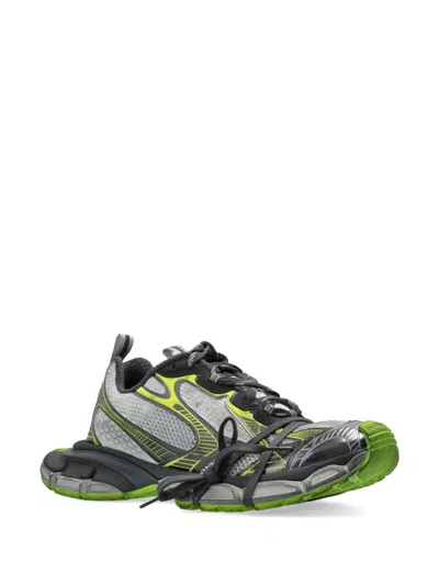 Balenciaga 3xl White/grey/green Coloured Mesh And Polyurethane Sneaker In Multi