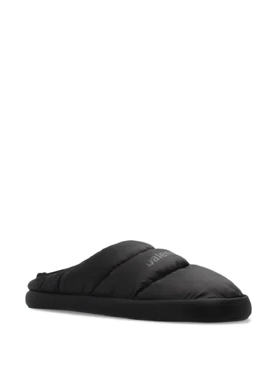 Balenciaga Polyamide And Fleece Alaska Slipper In Black
