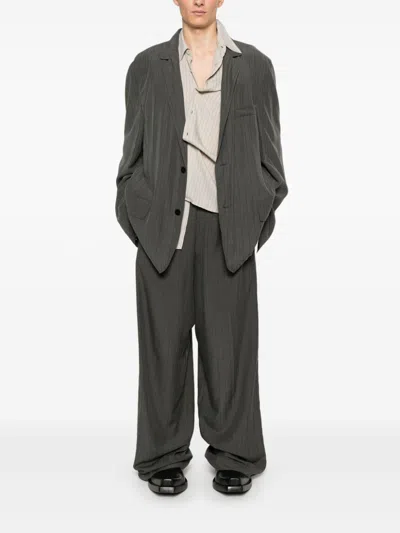 Balenciaga Men Classic Jacket In Gray