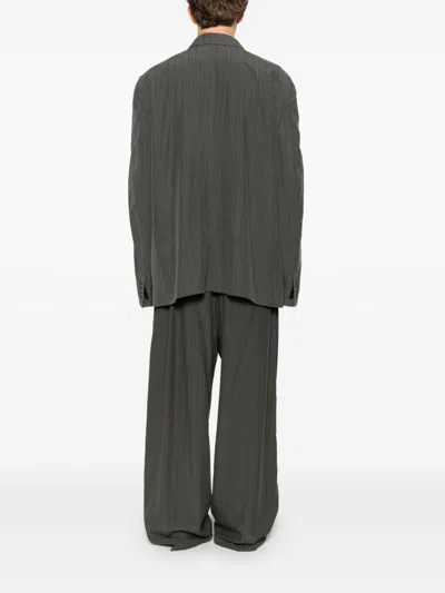 Balenciaga Men Classic Jacket In Gray