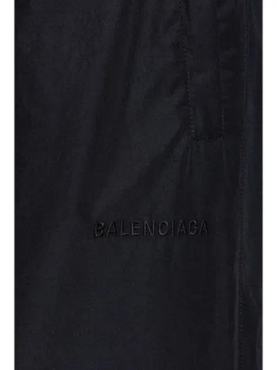 Balenciaga Wide Leg Pants In Black