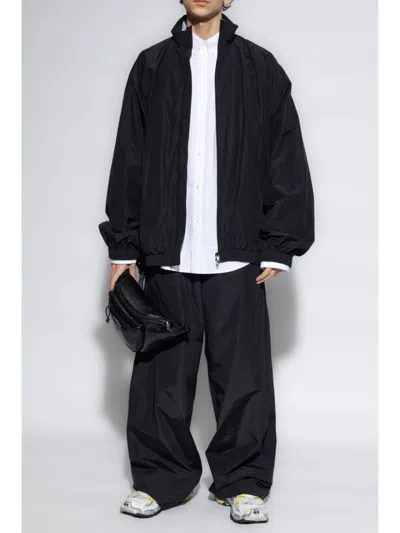 Balenciaga Wide Leg Pants In Black