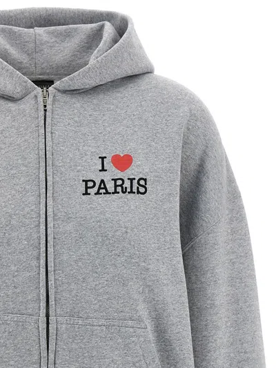 Balenciaga Woman Grey Sweatshirts In Gray