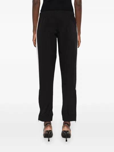Balenciaga Logo-embroidered Track Pants In Black