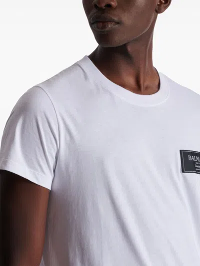 Balmain T-shirt With Logo In White