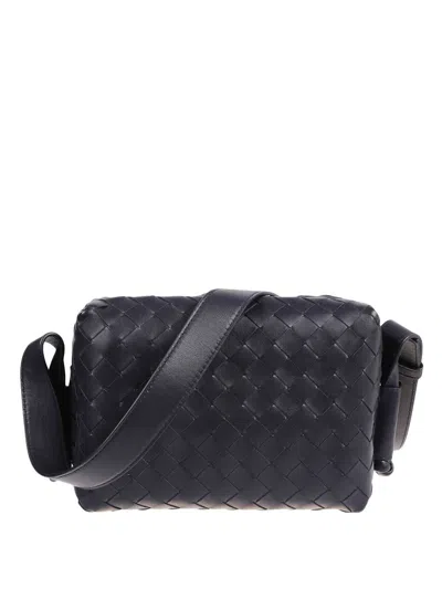 Bottega Veneta Men Bag With Logo In Blue
