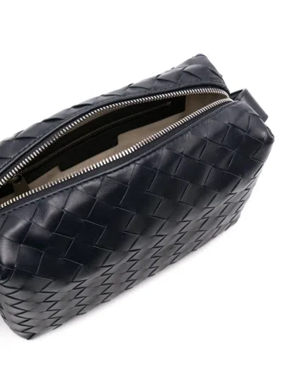 Bottega Veneta Men Bag With Logo In Blue