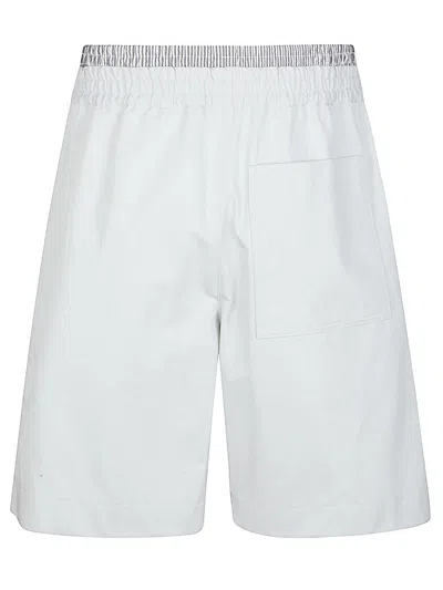 Bottega Veneta Men Bermuda Con Logo In White