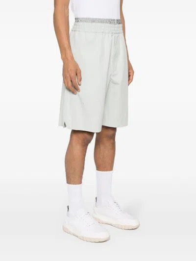 Bottega Veneta Men Bermuda Con Logo In White