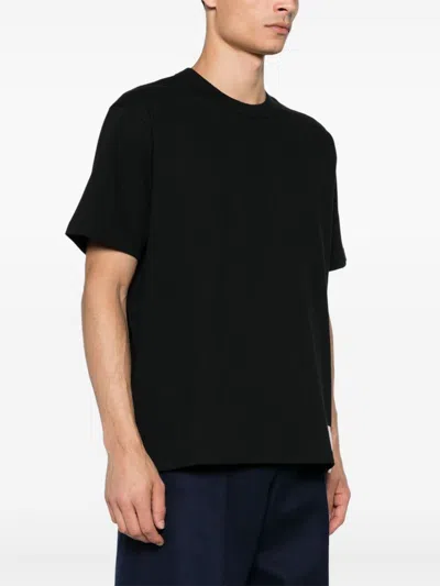 Bottega Veneta Navy Cotton Classic T-shirt In Black