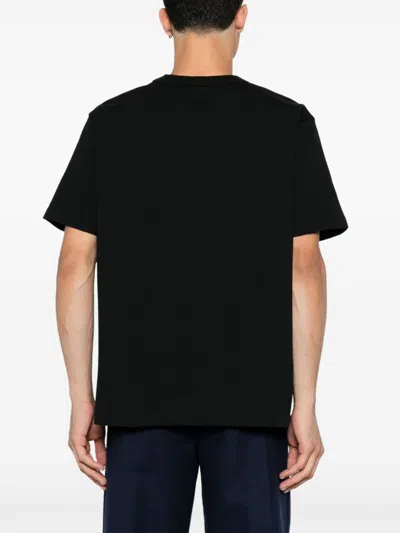 Bottega Veneta Navy Cotton Classic T-shirt In Black