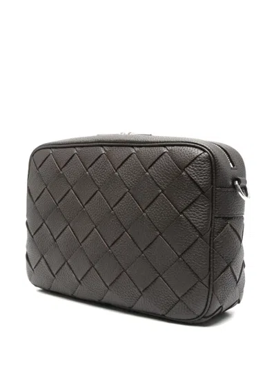 Bottega Veneta Men Intrecciato Taurillon Bag In Brown