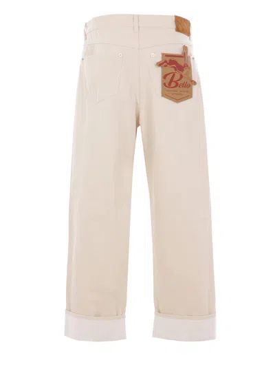 Bottega Veneta Men Jeans With Cuffs In Metallic