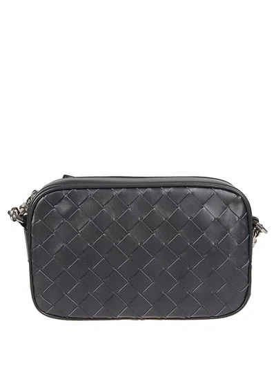 Bottega Veneta Men Mini Bag With Logo In Gray