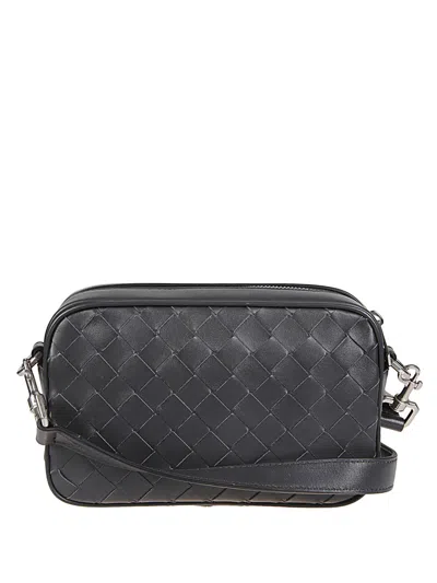 Bottega Veneta Men Mini Bag With Logo In Gray