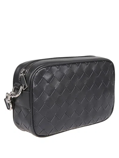 Bottega Veneta Men Mini Bag With Logo In Gray