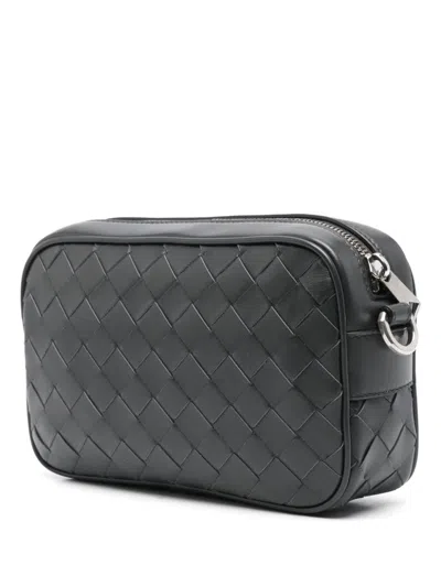 Bottega Veneta Men Mini Bag With Logo In Gray