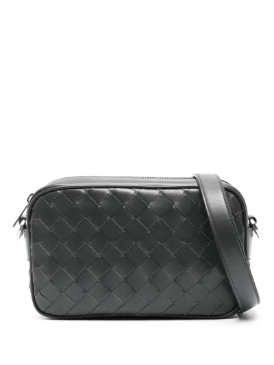 Bottega Veneta Men Mini Bag With Logo In Gray