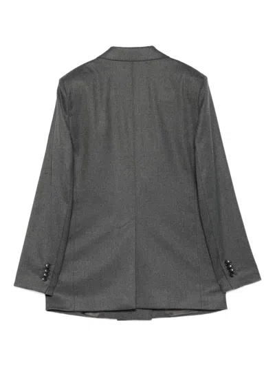 Seventy Double-breasted Blazer In Gray