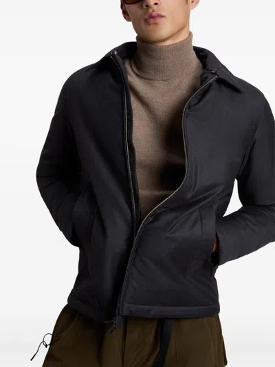 Woolrich Sherpa-collar Padded Jacket In Black