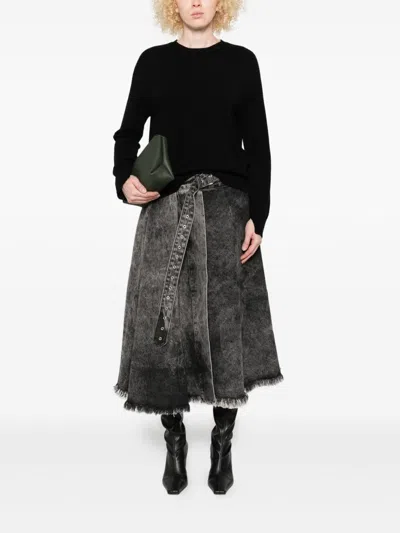 Twinset Twin-set Relaxed Cashmere Blend Sweater In Black