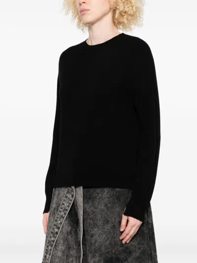 Twinset Twin-set Relaxed Cashmere Blend Sweater In Black