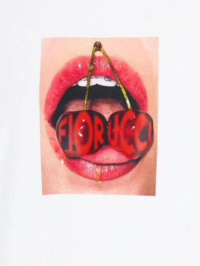 Fiorucci Heart-print Cotton T-shirt In White