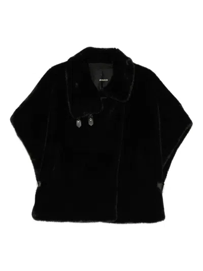 Pinko Comodino Cappa Similpelliccia In Black