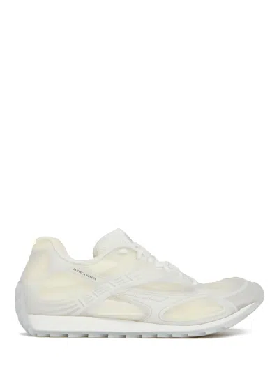 Bottega Veneta Men White Transparent Rubber Orbit Sneakers In Multi