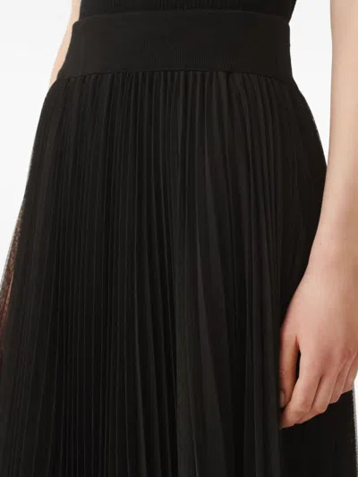 Fabiana Filippi Pleated Midi Skirt In Black