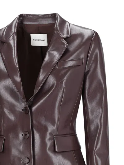 The Andamane Three-button Jacket In Brown