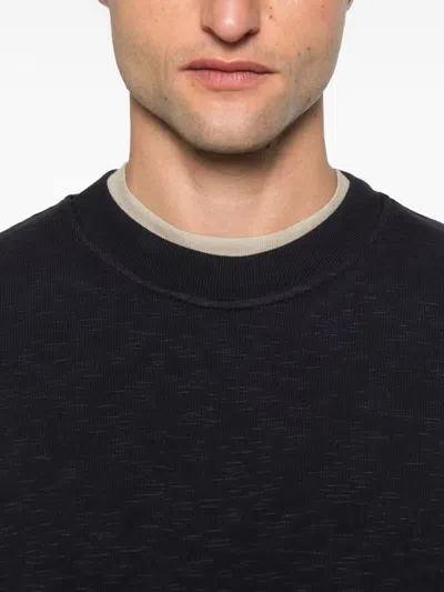 Stone Island Patch-pocket Cotton Sweatshirt In Black