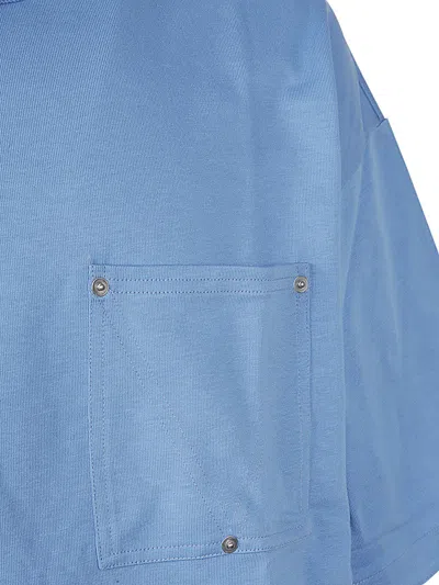 Bottega Veneta Admiral Blue Cotton T-shirt In Blue