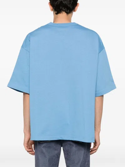 Bottega Veneta Admiral Blue Cotton T-shirt In Blue