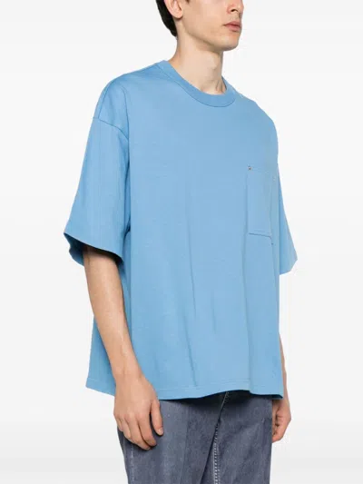 Bottega Veneta Admiral Blue Cotton T-shirt In Blue