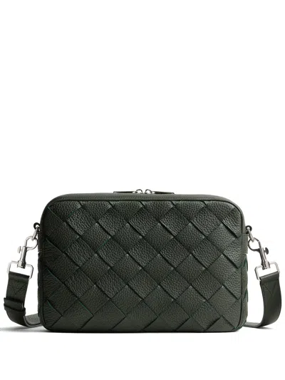 Bottega Veneta Men Woven Camera Bag In Multi