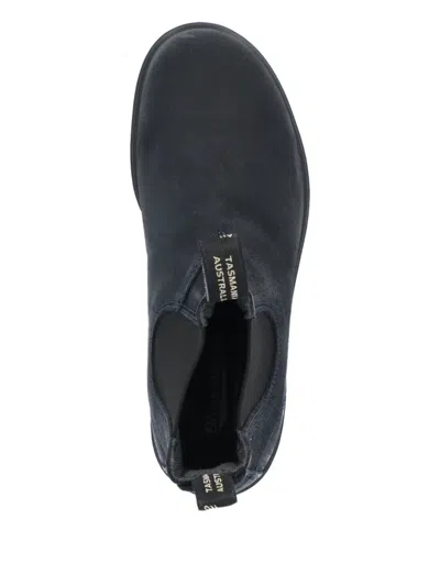 Blundstone Suede Elastic-sided Boots In Black