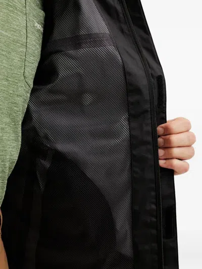 Helly Hansen Logo-sleeve Hooded Jacket In Black