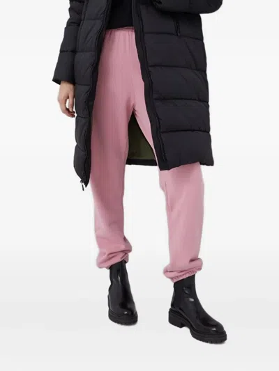 Mc2 Saint Barth Cuffed Slogan-print Track Pants In Pink