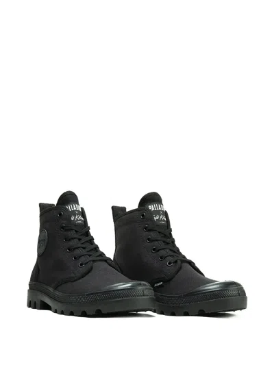 Palladium Pampa Lace-up Boots In Black
