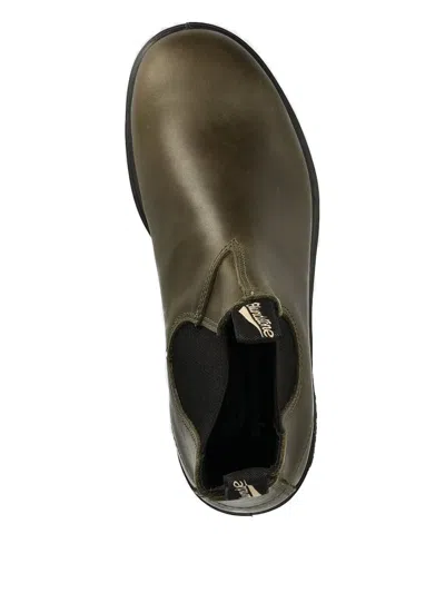 Blundstone Leather Elastic-panel Boots In Green