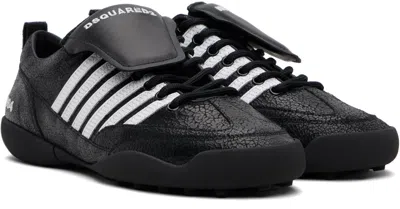 Dsquared2 Round Toe Low Top Lace-up Sneakers In Multi