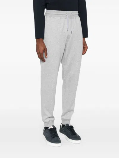 Brunello Cucinelli Straight Leg Cotton Blend Sweatpants In Gray