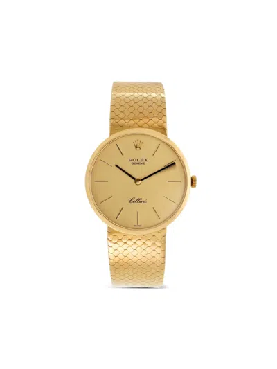 Pre-owned Rolex Cellini 35mm In Gold