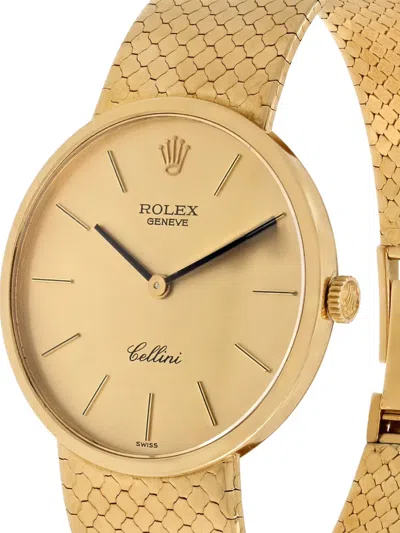 Pre-owned Rolex Cellini 35mm In Gold