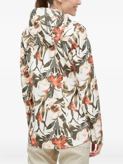 花卉印花连帽夹克